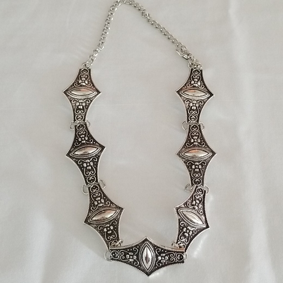 Antique Silver Plated Choker - Picture 2 of 6